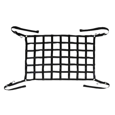 Us Cargo Control 66" x 50" Short Bed Truck Cargo Net with Cam Buckles & S-Hooks CN-665066-BLK